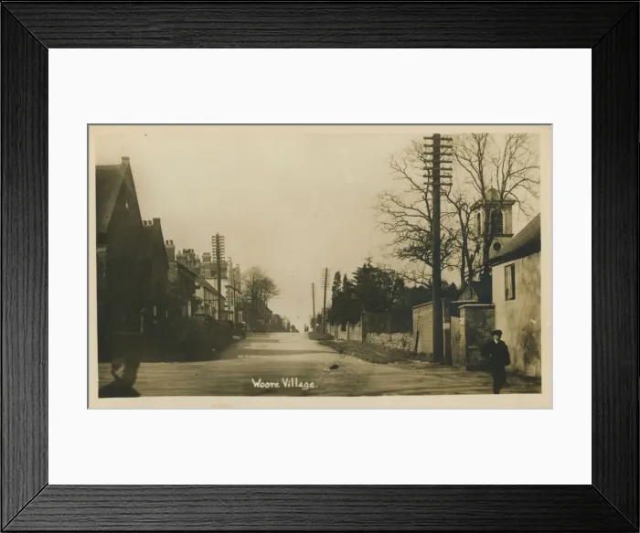 Framed Print : The Village, Woore, Crewe, Shropshire, England. Date: 1910s Framed Print : The Village, Woore, Crewe, Shropshire, England. Date: 1910s