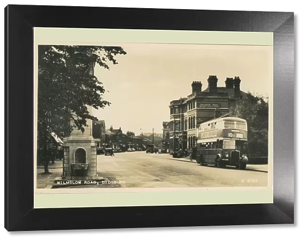Wilmslow Road, Didsbury, Manchester, Lancashire, England. Date: 1950s
