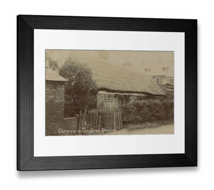 Framed Print : Giss Lane, Urmston, Trafford, Manchester, Lancashire, England. Date: 1904 Framed Print : Giss Lane, Urmston, Trafford, Manchester, Lancashire, England. Date: 1904