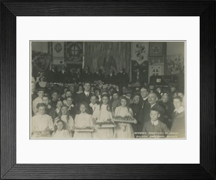 Framed Print : St Johns Church Bazaar - Opening Ceremony, Cheetham Hill, Manchester, Lancashire Framed Print : St Johns Church Bazaar - Opening Ceremony, Cheetham Hill, Manchester, Lancashire