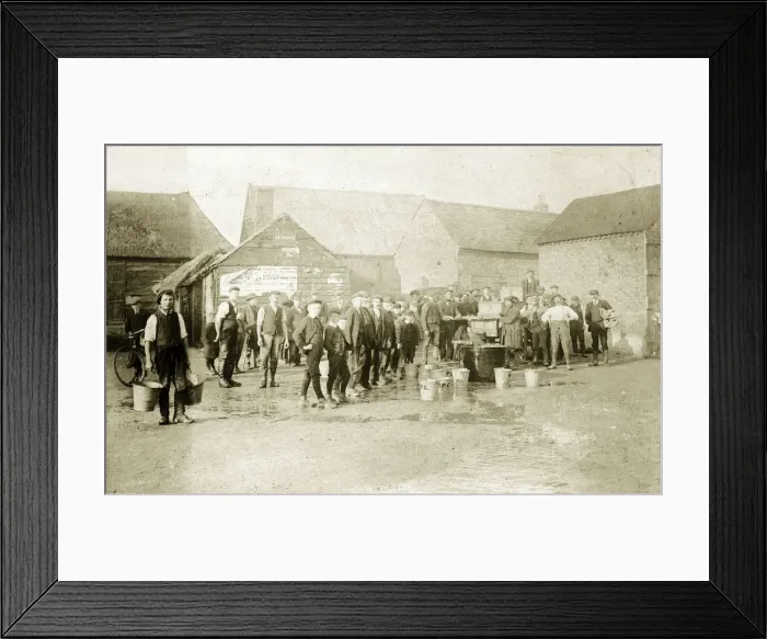 Framed Print : Hand-Driven Fire Tender (Fireman Practice) Framed Print : Hand-Driven Fire Tender (Fireman Practice)