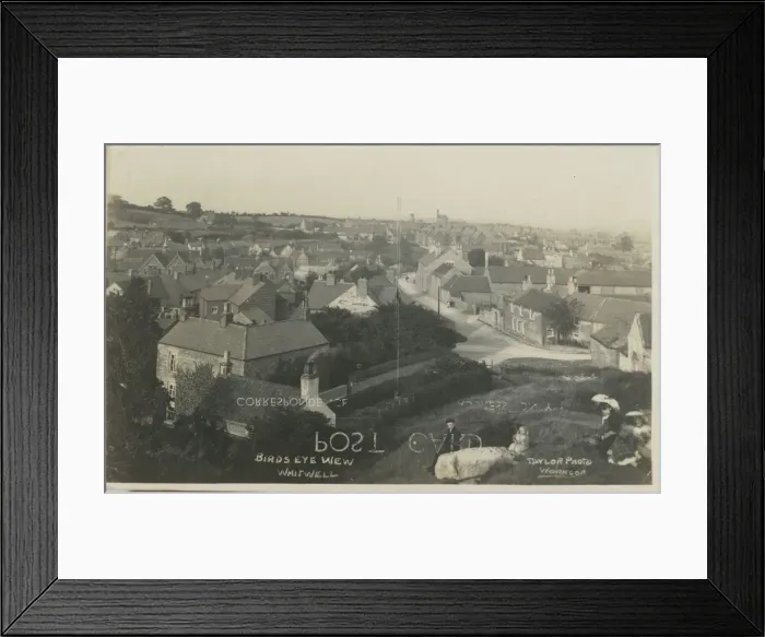 Framed Print : The Town, Whitwell, Worksop, Mansfield, Derbyshire, England