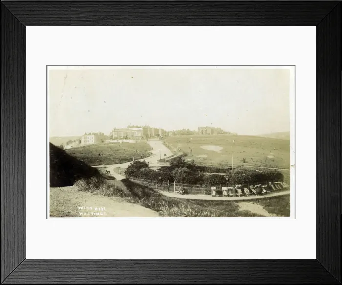 Framed Print : The Gardens (This is where West Hill CafA is now), West Hill, Hastings, Sussex, England Framed Print : The Gardens (This is where West Hill CafA is now), West Hill, Hastings, Sussex, England