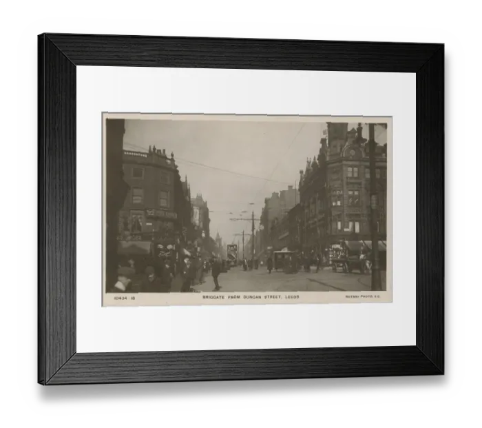 Framed Print : Briggate, Leeds, Yorkshire, England Framed Print : Briggate, Leeds, Yorkshire, England
