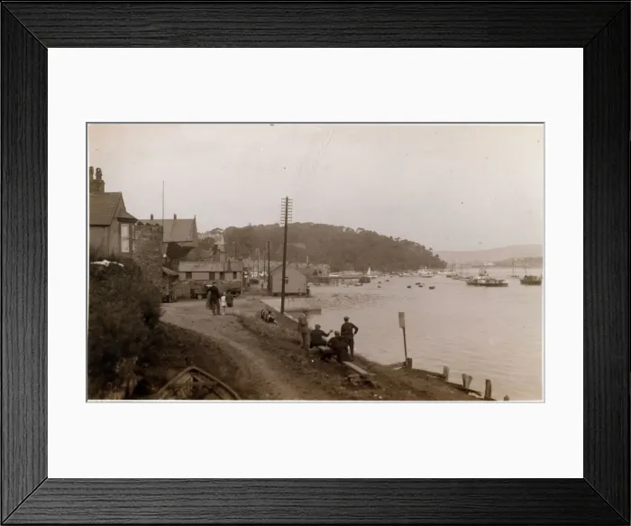Framed Print : Thought to be the Harbour and River Dart