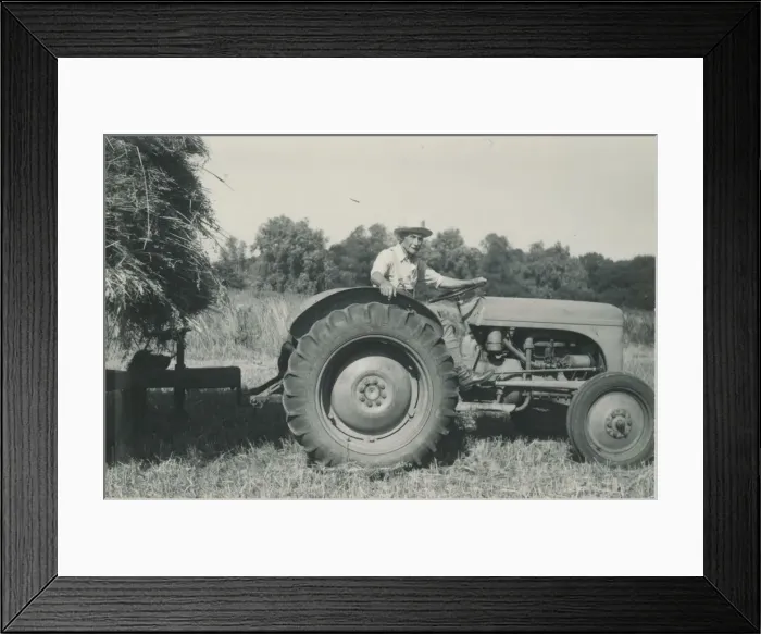 Framed Print : Fordson Vintage Tractor and Haycart Framed Print : Fordson Vintage Tractor and Haycart