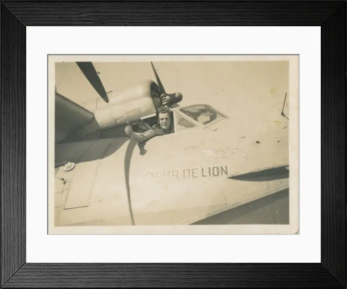 Framed Print : Aeroplane - Coeur De Lion, Britain. Date: 1940s Framed Print : Aeroplane - Coeur De Lion, Britain. Date: 1940s