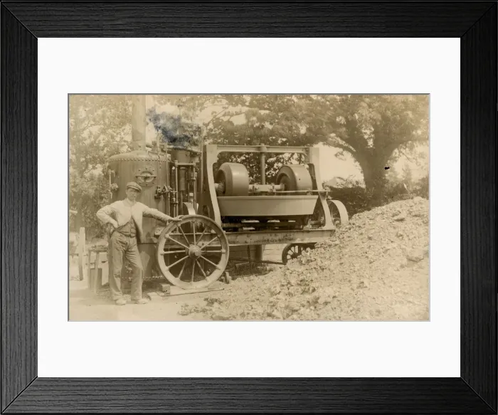 Framed Print : Barrows and Stewart Steam-driven Stone Crusher Framed Print : Barrows and Stewart Steam-driven Stone Crusher