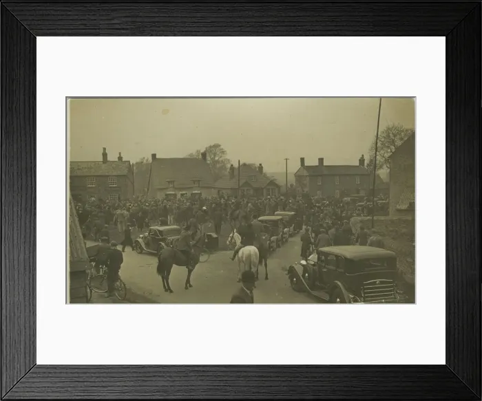 Framed Print : Fox Hunt Meeting Framed Print : Fox Hunt Meeting