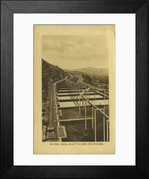 Framed Print : Water Works - Filter Beds Framed Print : Water Works - Filter Beds