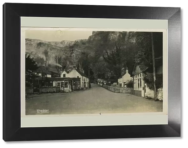 Cliff Road (Showing Rose Cottage and The Original Cheddar Valley Cheese Shop), Cheddar