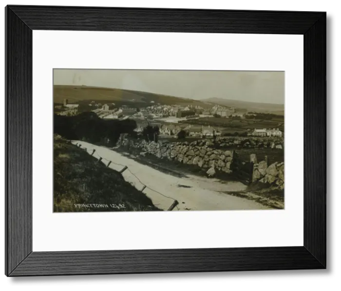 Framed Print : The Village & Prison, Princetown, Yelverton, Dartmoor, Devon, England. Date: 1913 Framed Print : The Village & Prison, Princetown, Yelverton, Dartmoor, Devon, England. Date: 1913