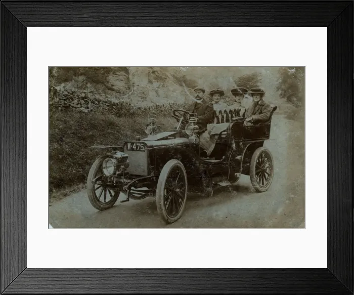 Framed Print : Vintage Car, England. Date: 1902 Framed Print : Vintage Car, England. Date: 1902