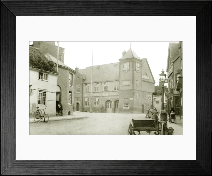 Framed Print : High Street - (Showing the Town Hall) Framed Print : High Street - (Showing the Town Hall)
