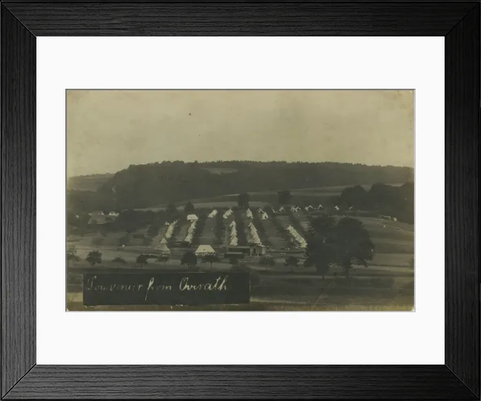 Framed Print : British Army Camp, Overath, Koln, Westphalia, Germany. Date: 1910s Framed Print : British Army Camp, Overath, Koln, Westphalia, Germany. Date: 1910s