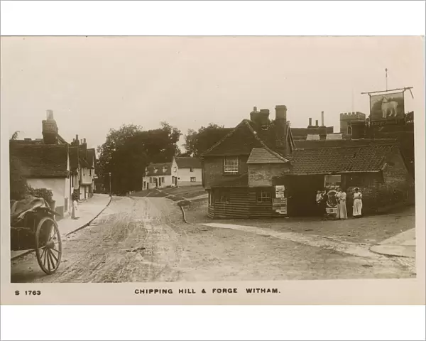 Village & Forge, Chipping Hill, Witham, Braintree, Essex, England. Date: 1913
