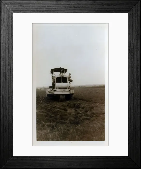 Framed Print : Vintage Fowler Steam Roller on Heavy Three Wheeled Trailer Framed Print : Vintage Fowler Steam Roller on Heavy Three Wheeled Trailer