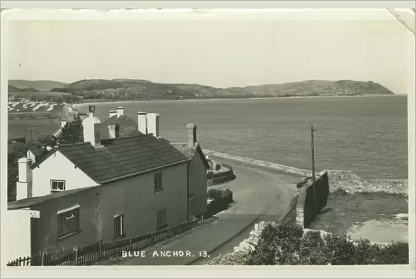 Blue Anchor Bay - (Picture taken from opposite the Blue Anchor Inn), Minehead, Somerset
