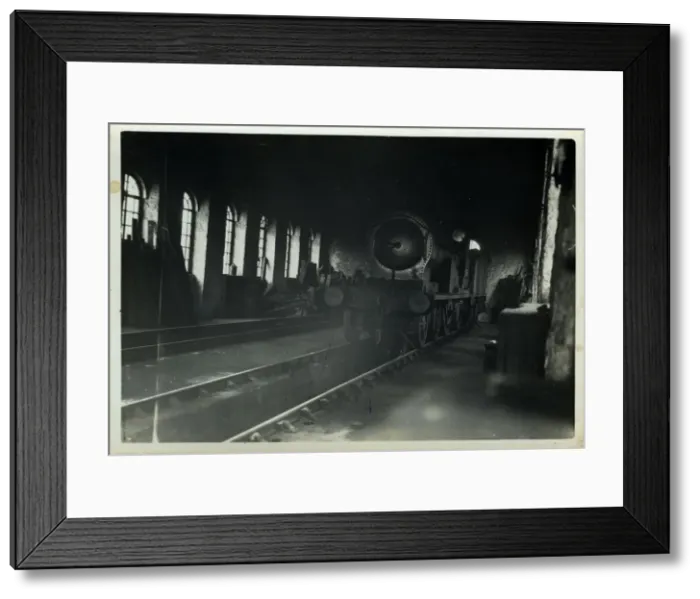 Framed Print : Engine Shed - (Highland Locomotive Ben Alder in BR Livery) Framed Print : Engine Shed - (Highland Locomotive Ben Alder in BR Livery)