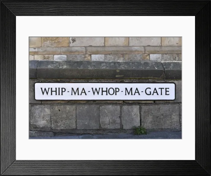 Framed Print : Whip-Ma-Whop-Ma-Gate, York Framed Print : Whip-Ma-Whop-Ma-Gate, York