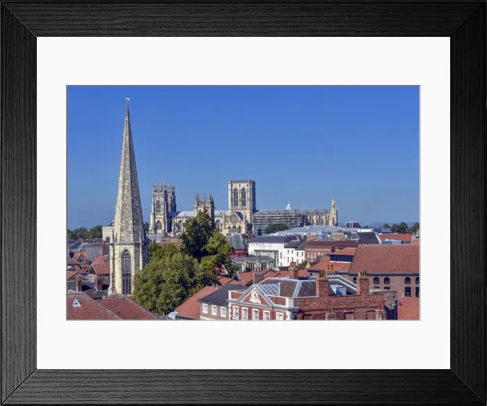 Framed Print : Minster and Rooftops, York Framed Print : Minster and Rooftops, York