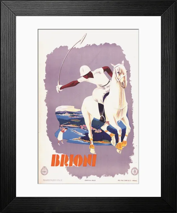 Framed Print : Brioni Polo poster Framed Print : Brioni Polo poster
