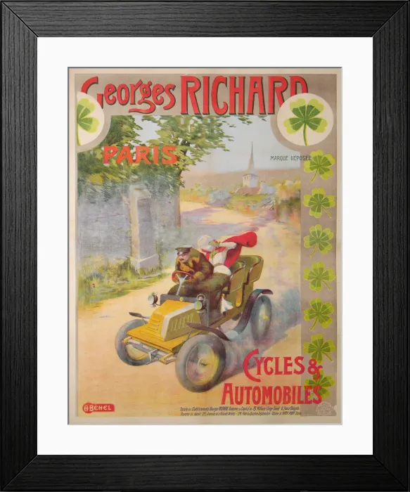 Framed Print : Henri Behel George Richard, 1898 Framed Print : Henri Behel George Richard, 1898
