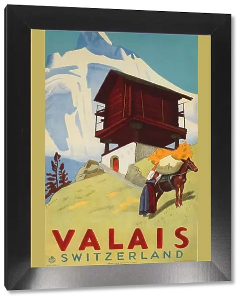 Valais poster by Erich Hermes