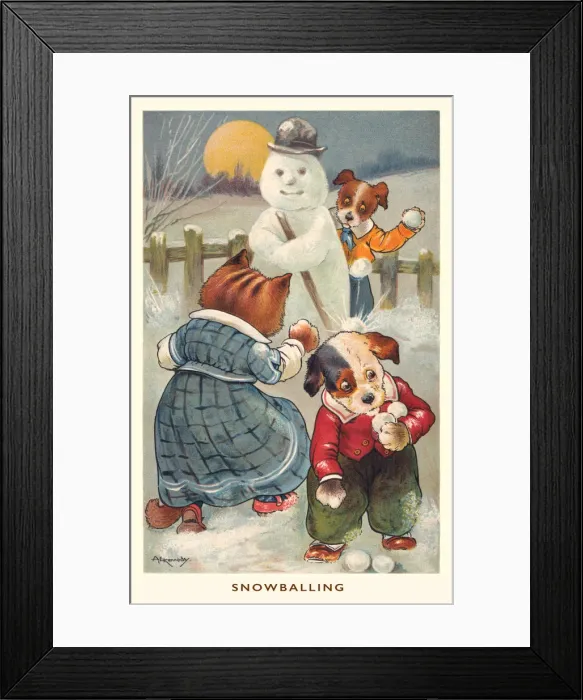 Framed Print : Christmas cats & dogs Framed Print : Christmas cats & dogs