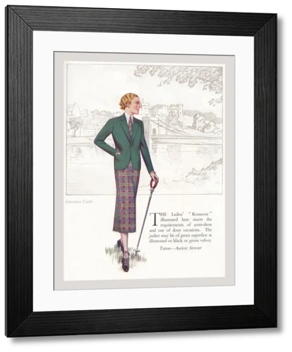 Framed Print : Tartan Ancient Stewart Date: circa 1930 Framed Print : Tartan Ancient Stewart Date: circa 1930