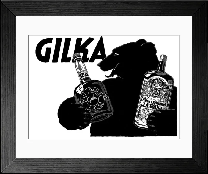 Framed Print : Gilka liqueur Framed Print : Gilka liqueur