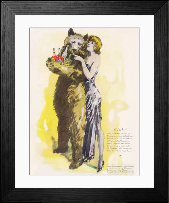 Framed Print : Gilka liqueur Framed Print : Gilka liqueur