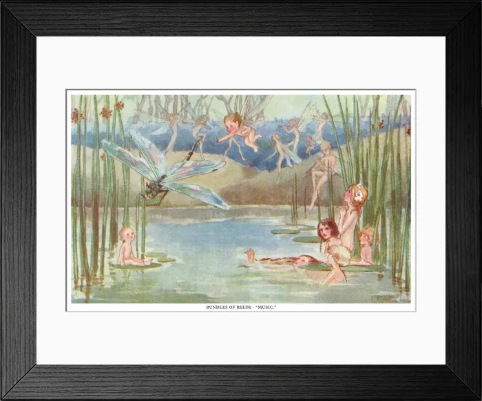 Framed Print : Fairyland. Bundles of Reeds - Music. The language of fairies and plants Framed Print : Fairyland. Bundles of Reeds - Music. The language of fairies and plants