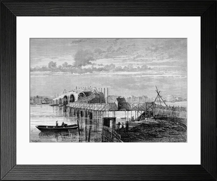 Framed Print : Blackfriars Old Bridge Framed Print : Blackfriars Old Bridge