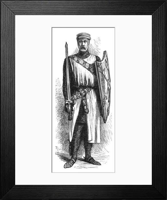 Framed Print : A knight templar Framed Print : A knight templar