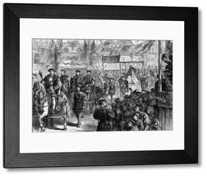 Framed Print : Marriage of Anne Boleyn Framed Print : Marriage of Anne Boleyn