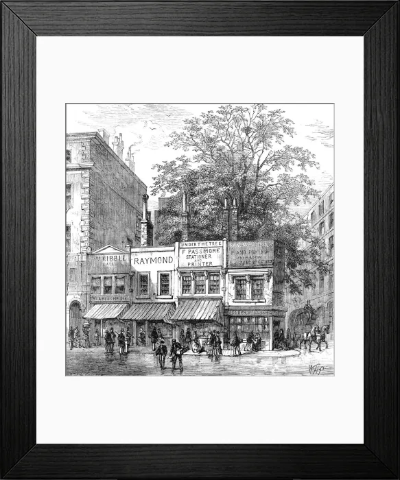 Framed Print : Wood Street tree Framed Print : Wood Street tree