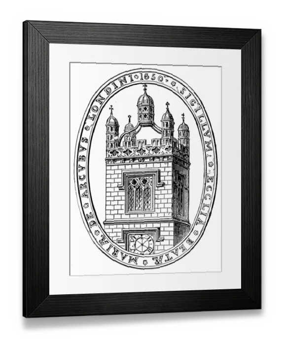 Framed Print : Seal of Bow church Framed Print : Seal of Bow church