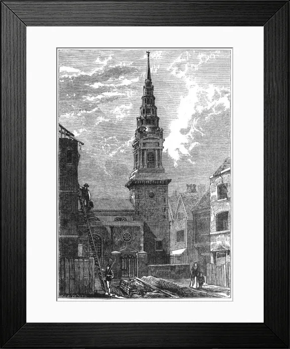 Framed Print : St Brides church Framed Print : St Brides church