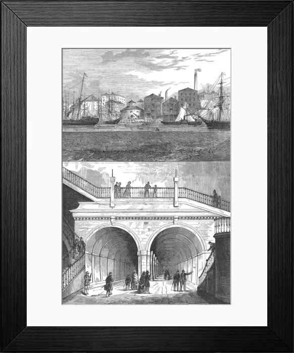 Framed Print : The Thames Tunnel Framed Print : The Thames Tunnel