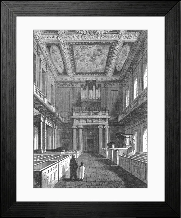 Framed Print : Chapel Royal, Whitehall Framed Print : Chapel Royal, Whitehall