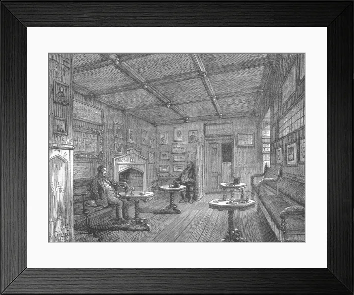 Framed Print : Coffee Room Clerkenwell Framed Print : Coffee Room Clerkenwell