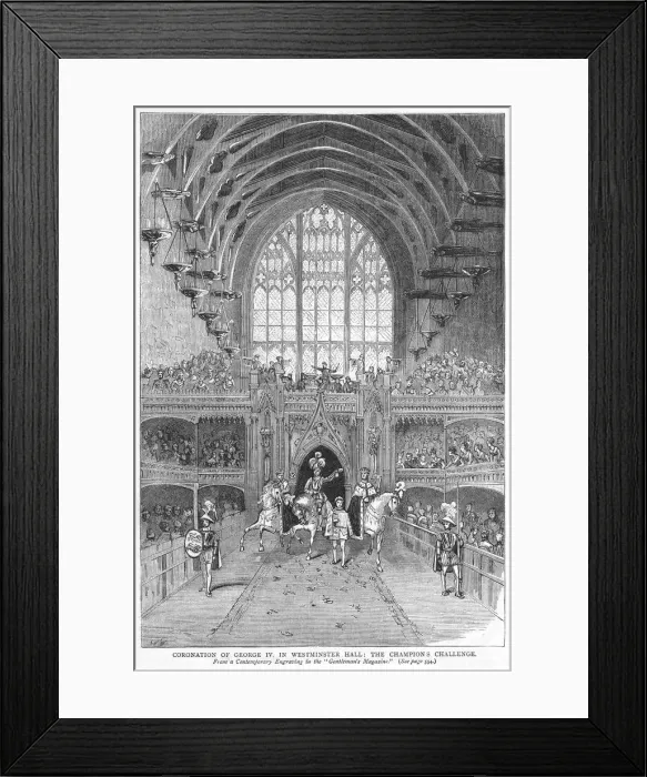 Framed Print : Coronation of George IV Framed Print : Coronation of George IV