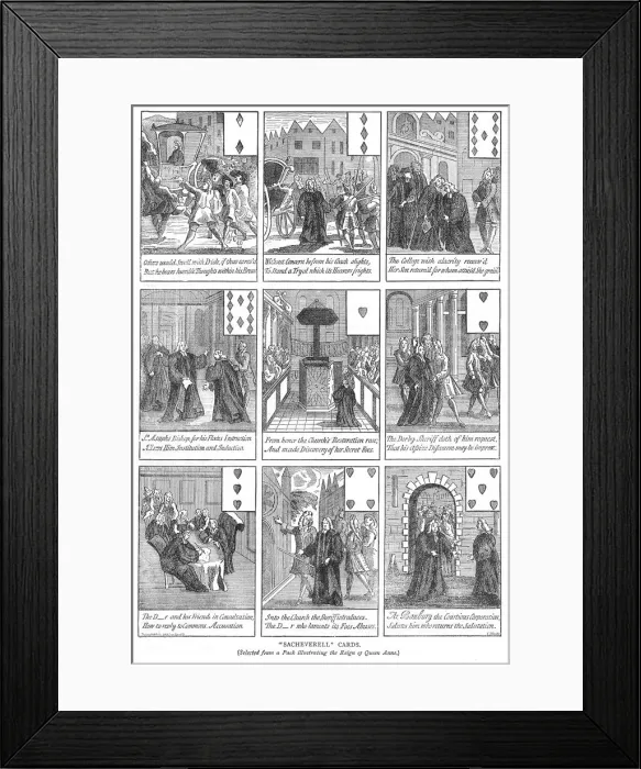 Framed Print : Sacheverell Cards Framed Print : Sacheverell Cards