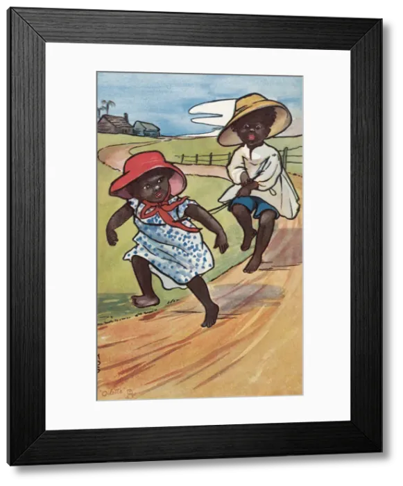 Framed Print : Aboriginal Children Framed Print : Aboriginal Children