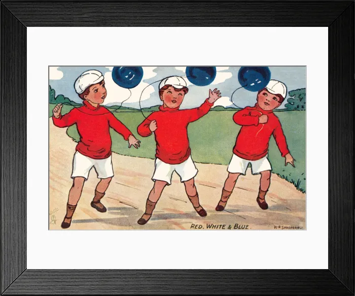Framed Print : Edwardian Children
