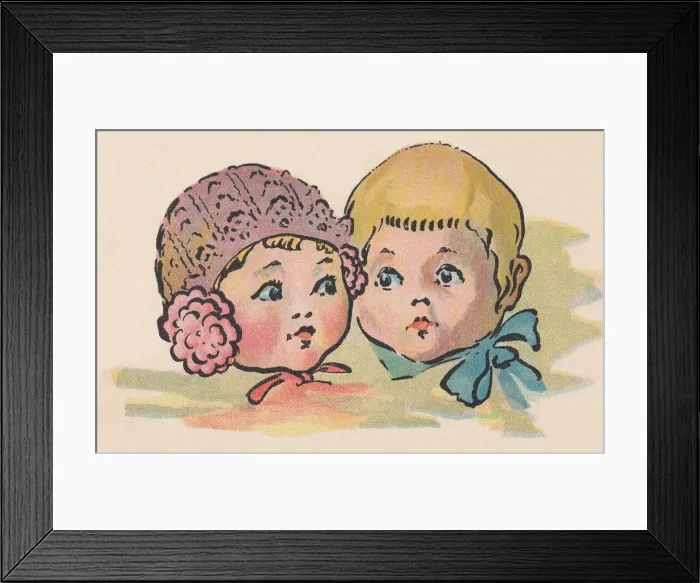 Framed Print : Child Faces Framed Print : Child Faces