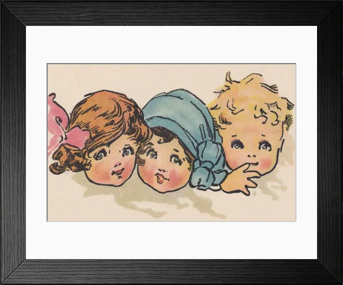 Framed Print : Child Faces Framed Print : Child Faces
