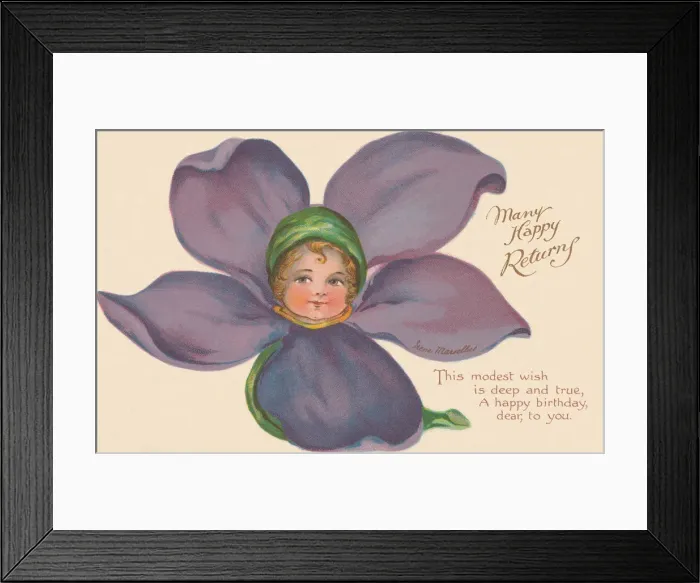 Framed Print : Violet Flower Faces Framed Print : Violet Flower Faces