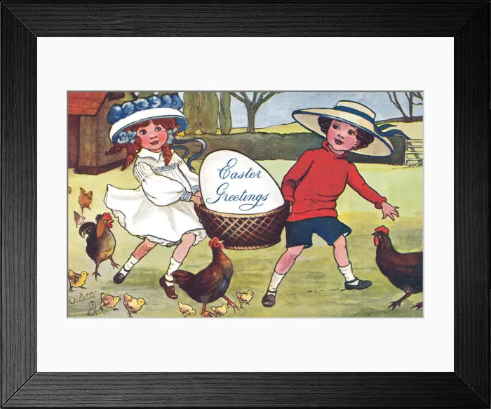 Framed Print : Edwardian Children Framed Print : Edwardian Children